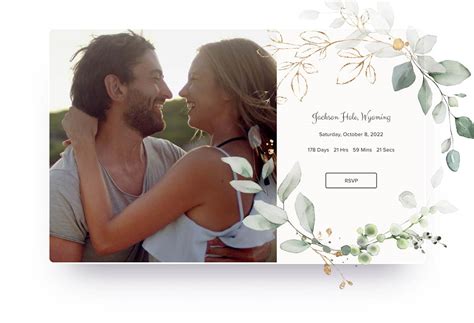 joy wedding website examples.